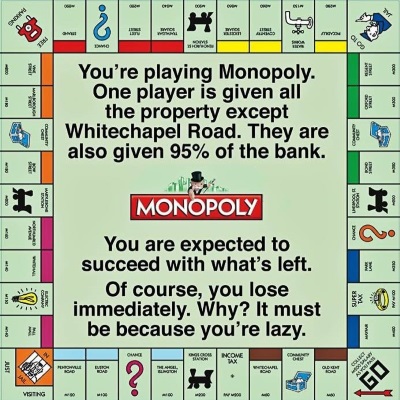 Rules of Monopoly - and the bitter truth about life