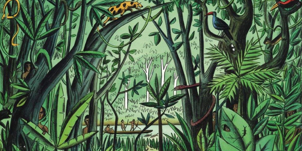 Amazon - Illustration by Jacques de Loustal