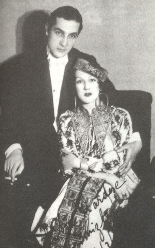 With her husband, Ferdi Tayfur