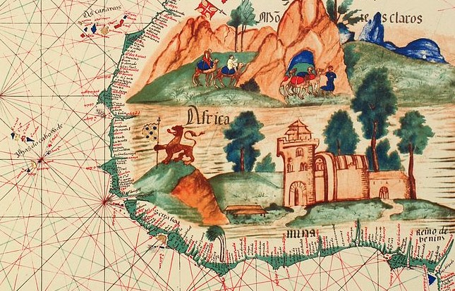 Portuguese Map of West Africa - by Lázaro Luis (1563)